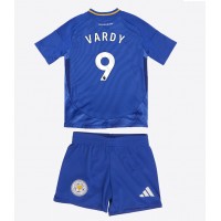 Leicester City Jamie Vardy #9 Heimtrikotsatz Kinder 2024-25 Kurzarm (+ Kurze Hosen)